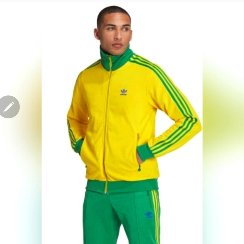 Adidas Originals FB Nations Beckenbauer 2pc Tracksuit (Jacket + Pants) 🇧🇷